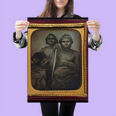 Australian Koori Men by Douglas T. Kilburn, 1847 poster 3