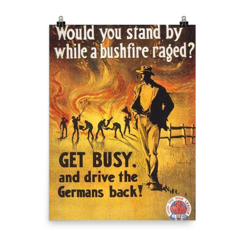 Australian World War I Enlistment Poster: 