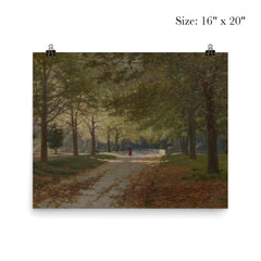 Autumn in the Fitzroy Gardens by John Mather, 1894 poster 2