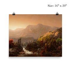 Autumn Landscape by William Louis Sonntag, 1850 poster 2