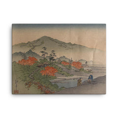 Autumn Tints by Koho Shoda canvas print on a plain backdrop in size 18"x24".