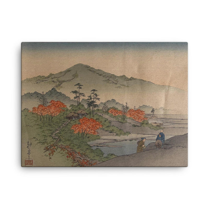 Autumn Tints by Koho Shoda canvas print on a plain backdrop in size 18