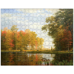 Autumn Woods by Albert Bierstadt jigsaw puzzle