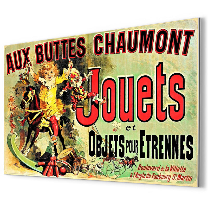 Aux Buttes Chaumont Jouets metal print mockup