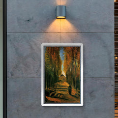 Avenue of Poplars at Sunset by Vincent van Gogh, 1884 poster 2