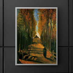Avenue of Poplars at Sunset by Vincent van Gogh, 1884 poster 5