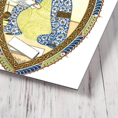 Avicenna - Ibn Sina metal print mockup