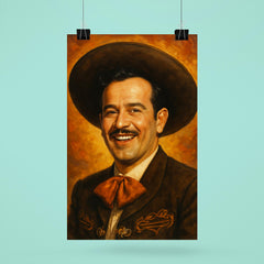 Awesome portrait of Pedro Infante smiling poster 6