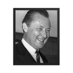 Axel Springer framed print on a plain backdrop in size 16"x20".