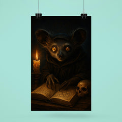 Aye aye lemur as nocturnal occult scholar poster 6