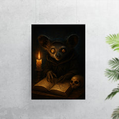 Aye aye lemur as nocturnal occult scholar poster 7