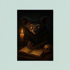 Aye aye lemur as nocturnal occult scholar poster 8