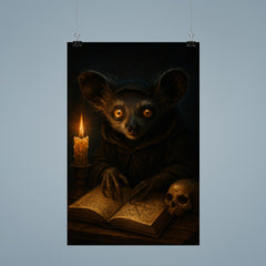 Aye aye lemur as nocturnal occult scholar poster 9