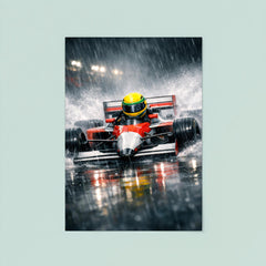 Ayrton Senna style rain racer without likeness poster 8