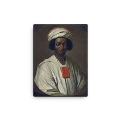 Ayuba Suleiman Diallo canvas print on a plain backdrop in size 12"x16".