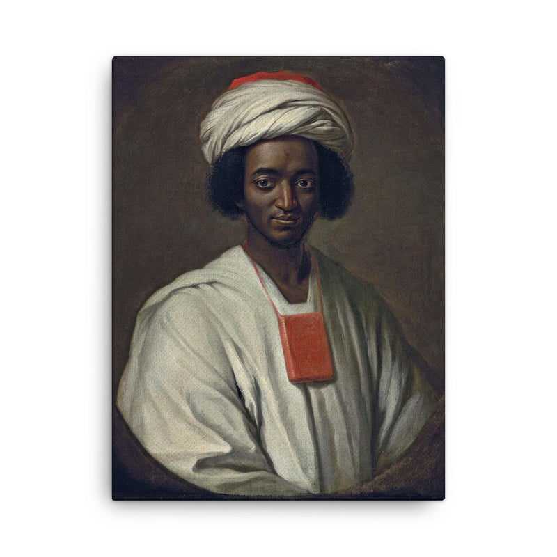 Ayuba Suleiman Diallo canvas print on a plain backdrop in size 18