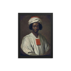 Ayuba Suleiman Diallo framed print on a plain backdrop in size 12"x16".