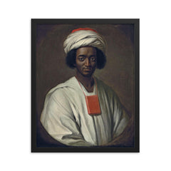 Ayuba Suleiman Diallo framed print on a plain backdrop in size 16"x20".