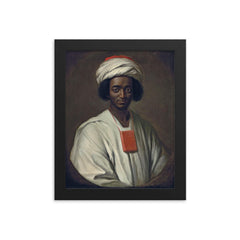 Ayuba Suleiman Diallo framed print on a plain backdrop in size 8"x10".