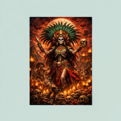 Aztec death goddess Mictecacihuatl festival grandeur poster 8