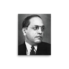 B R Ambedkar poster on a plain backdrop in size 8"x10".