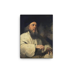 Baal Shem Tov canvas print on a plain backdrop in size 12"x16".