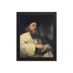 Baal Shem Tov framed print on a plain backdrop in size 8"x10".