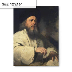 Baal Shem Tov metal print on a plain backdrop in size 12"x16".