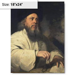 Baal Shem Tov metal print on a plain backdrop in size 18"x24".