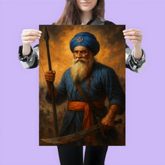 Baba Deep Singh wounded battlefield icon poster 3