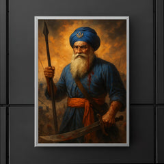 Baba Deep Singh wounded battlefield icon poster 5
