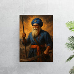 Baba Deep Singh wounded battlefield icon poster 7