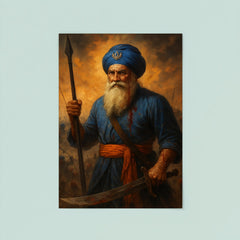 Baba Deep Singh wounded battlefield icon poster 8