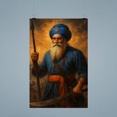 Baba Deep Singh wounded battlefield icon poster 9