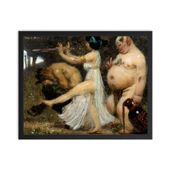 Bacchantenzug by Alexander Rothaug framed print on a plain backdrop in size 16"x20".