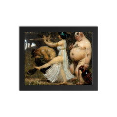 Bacchantenzug by Alexander Rothaug framed print on a plain backdrop in size 8"x10".