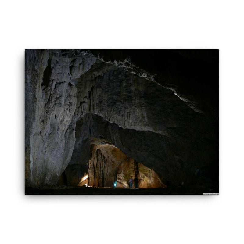 Bacho Kiro canvas print on a plain backdrop in size 18