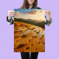 Badab e Surt Travertine Terraces Iran poster 3