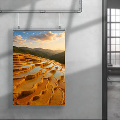 Badab e Surt Travertine Terraces Iran poster 4