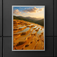 Badab e Surt Travertine Terraces Iran poster 5