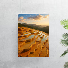 Badab e Surt Travertine Terraces Iran poster 7