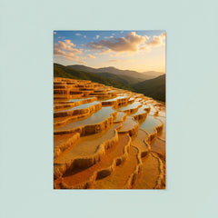 Badab e Surt Travertine Terraces Iran poster 8