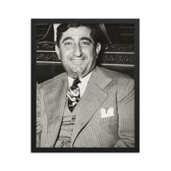 Badawi al-Jabal framed print on a plain backdrop in size 16"x20".