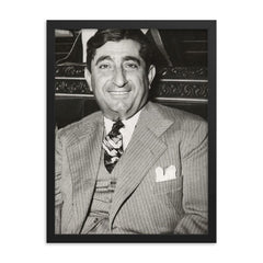 Badawi al-Jabal framed print on a plain backdrop in size 18"x24".