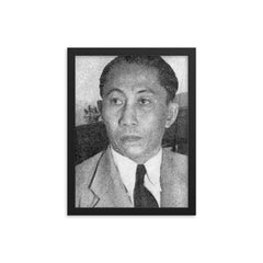 Bahder Djohan framed print on a plain backdrop in size 12"x16".