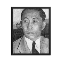 Bahder Djohan framed print on a plain backdrop in size 16"x20".