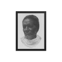 Bahta Hagos framed print on a plain backdrop in size 12"x16".