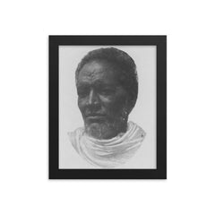Bahta Hagos framed print on a plain backdrop in size 8"x10".