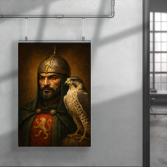 Baibars Mamluk falcon portrait poster 4