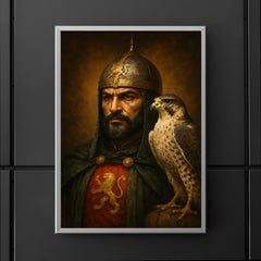 Baibars Mamluk falcon portrait poster 5